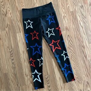 Sz L - NWOT Stars Crop Leggings - Goldsheep